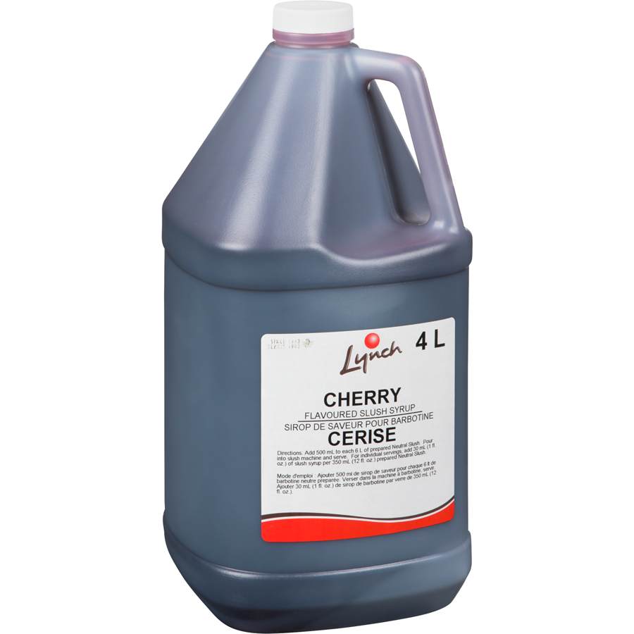 Lynch - Flavoured Slush Syrup Cherry - 4 L - Canadian Distribution