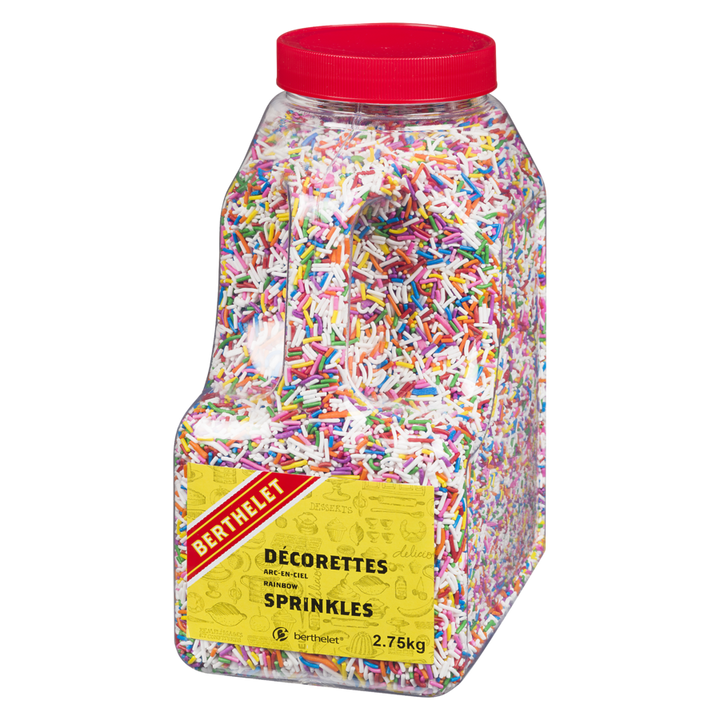 Berthelet - Rainbow Sprinkles - 2.75 kg - Canadian Distribution