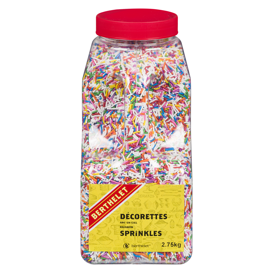 Berthelet - Rainbow Sprinkles - 2.75 kg - Canadian Distribution