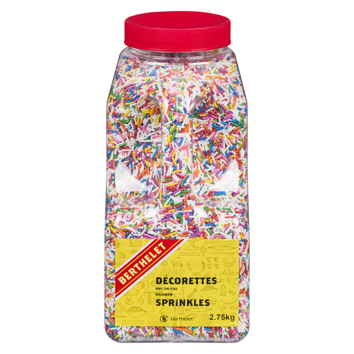 Berthelet - Rainbow Sprinkles - 2.75 kg - Canadian Distribution