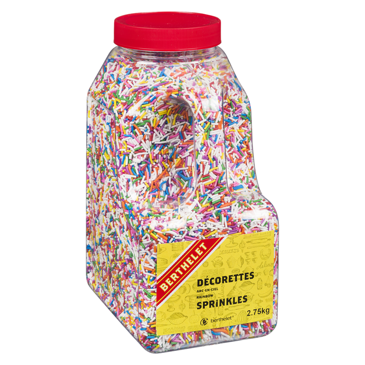 Berthelet - Rainbow Sprinkles - 2.75 kg - Canadian Distribution