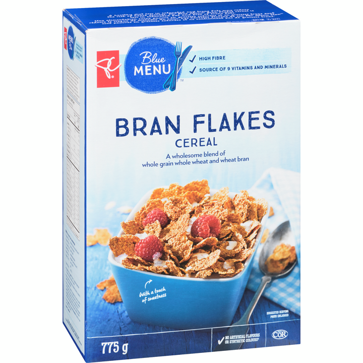 PC Blue Menu - Bran Flakes Cereal - 775 g - Canadian Distribution