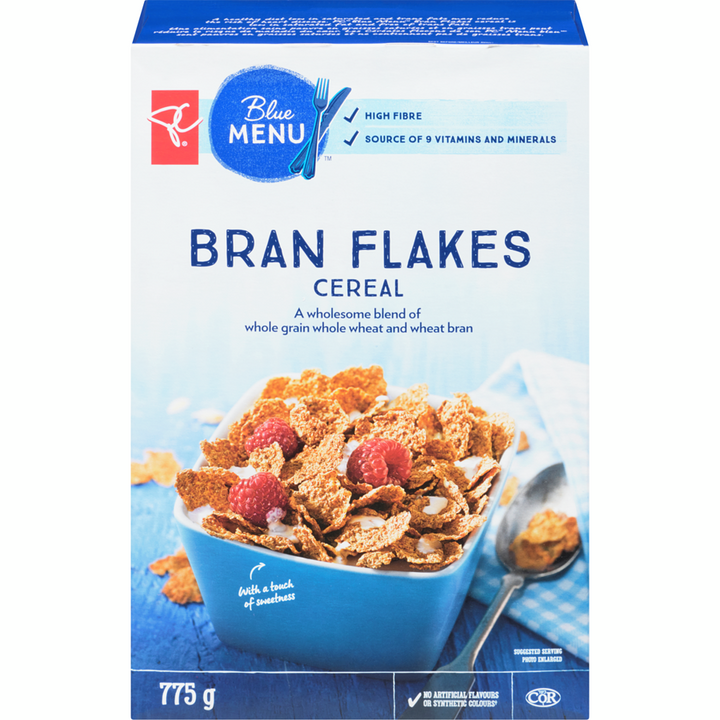 PC Blue Menu - Bran Flakes Cereal - 775 g - Canadian Distribution