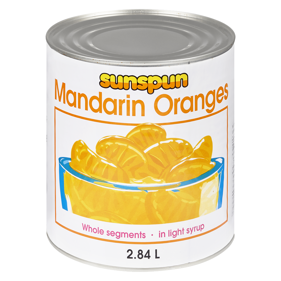 Sunspun - Whole Mandarin Orange Segments in Light Syrup - 2.84 L - Canadian Distribution