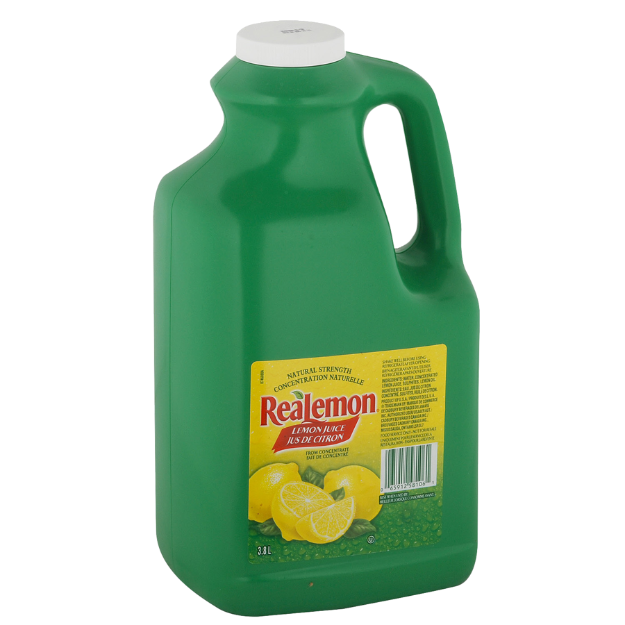 Real Lemon - Lemon Juice - 3.8 L - Canadian Distribution