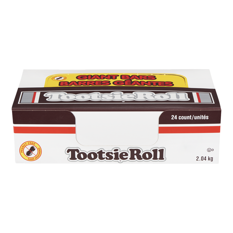 Tootsie Roll - Giant Bar - Case - 24 x 85 g - Canadian Distribution