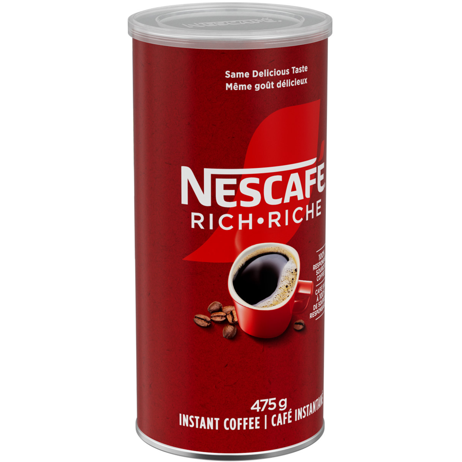 Nescafe - Rich Instant Coffee, Just Add Hot Water - 475 g - Canadian Distribution