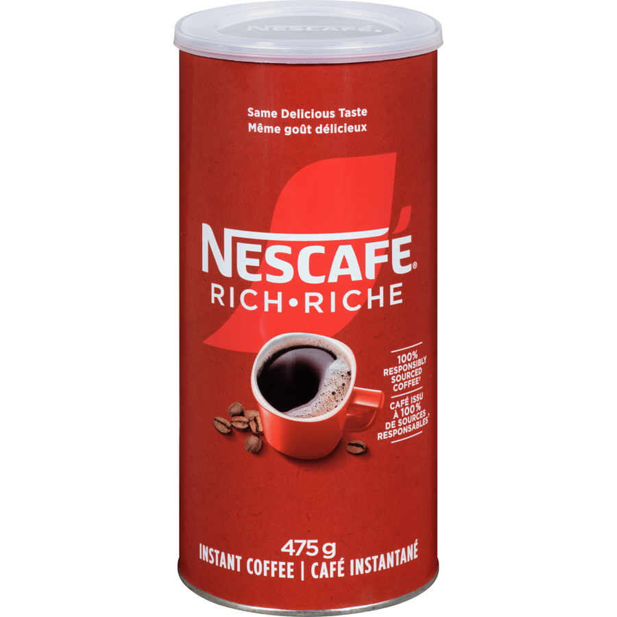 Nescafe - Rich Instant Coffee, Just Add Hot Water - 475 g - Canadian Distribution