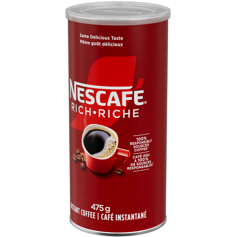 Nescafe - Rich Instant Coffee, Just Add Hot Water - 475 g - Canadian Distribution