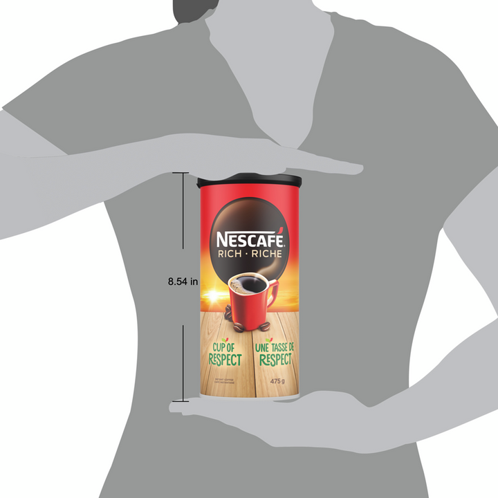 Nescafe - Rich Instant Coffee, Just Add Hot Water - 475 g - Canadian Distribution