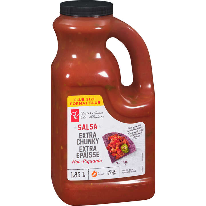 President's Choice - Extra Chunky Hot Salsa - 2 L - Canadian Distribution