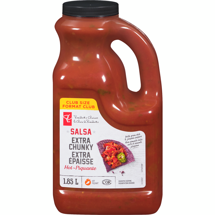 President's Choice - Extra Chunky Hot Salsa - 2 L - Canadian Distribution