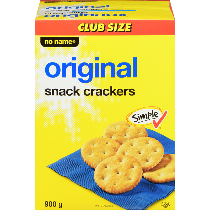 No Name - Original Snack Crackers - 900 g - Canadian Distribution