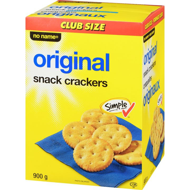 No Name - Original Snack Crackers - 900 g - Canadian Distribution