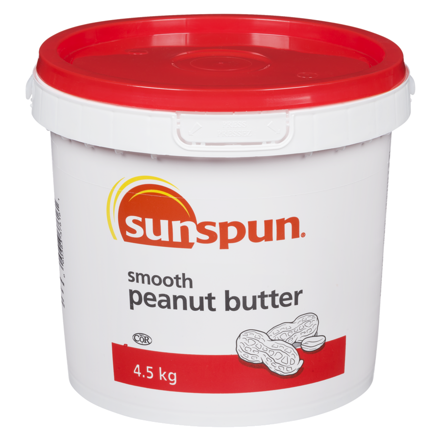 Sunspun - Smooth Peanut Butter - 4.5 kg - Canadian Distribution