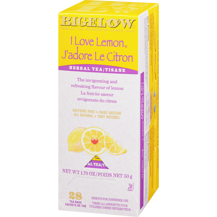 Bigelow - Herbel Tea, I love Lemon - 28 each - Canadian Distribution