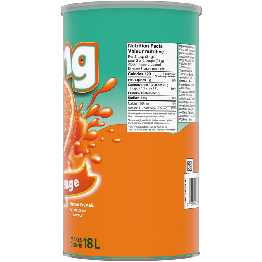 Tang's - Orange Drink Mix - 2 kg - Canadian Distribution