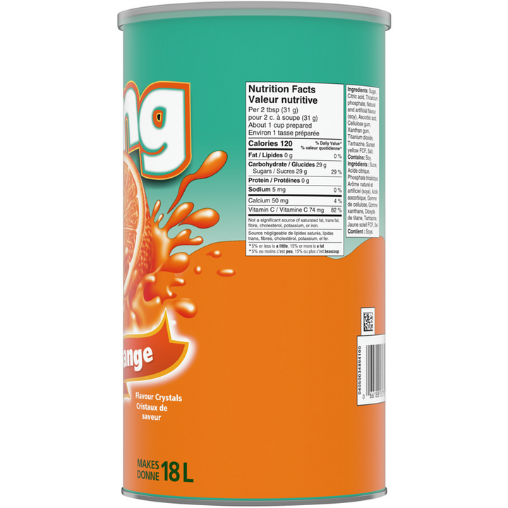 Tang's - Orange Drink Mix - 2 kg - Canadian Distribution