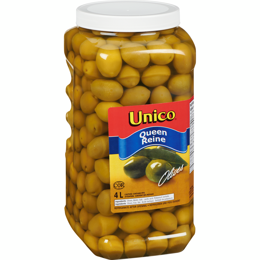 Unico - Queen Olives, Club Pack - 4 L - Canadian Distribution