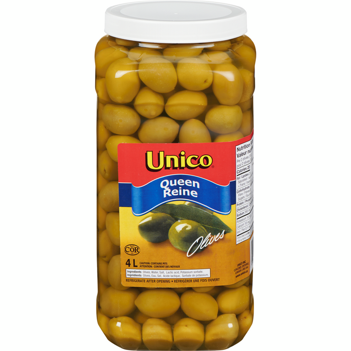 Unico - Queen Olives, Club Pack - 4 L - Canadian Distribution