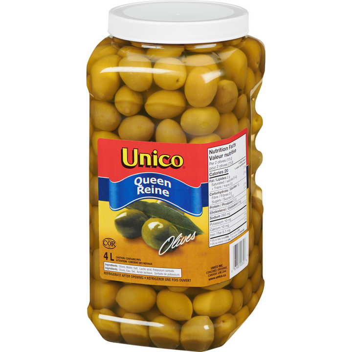 Unico - Queen Olives, Club Pack - 4 L - Canadian Distribution