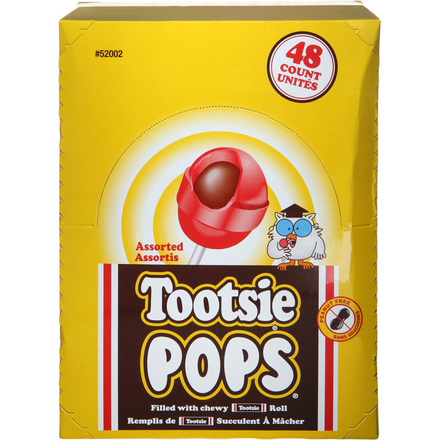 Charms Blow Pop - Tootsie Pop Assorted - Case - 48x1 each - Canadian Distribution