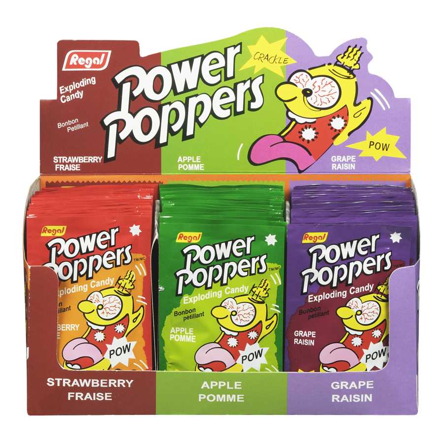 Regal - Power Poppers - Case - 48x1 each - Canadian Distribution