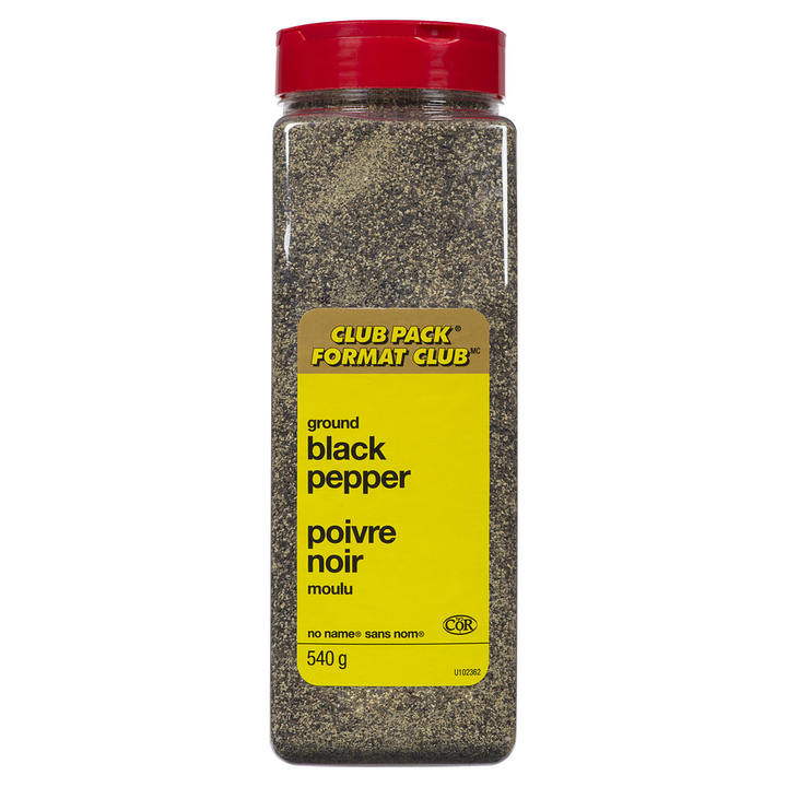 No Name - Ground Black Pepper - 540 g - Canadian Distribution