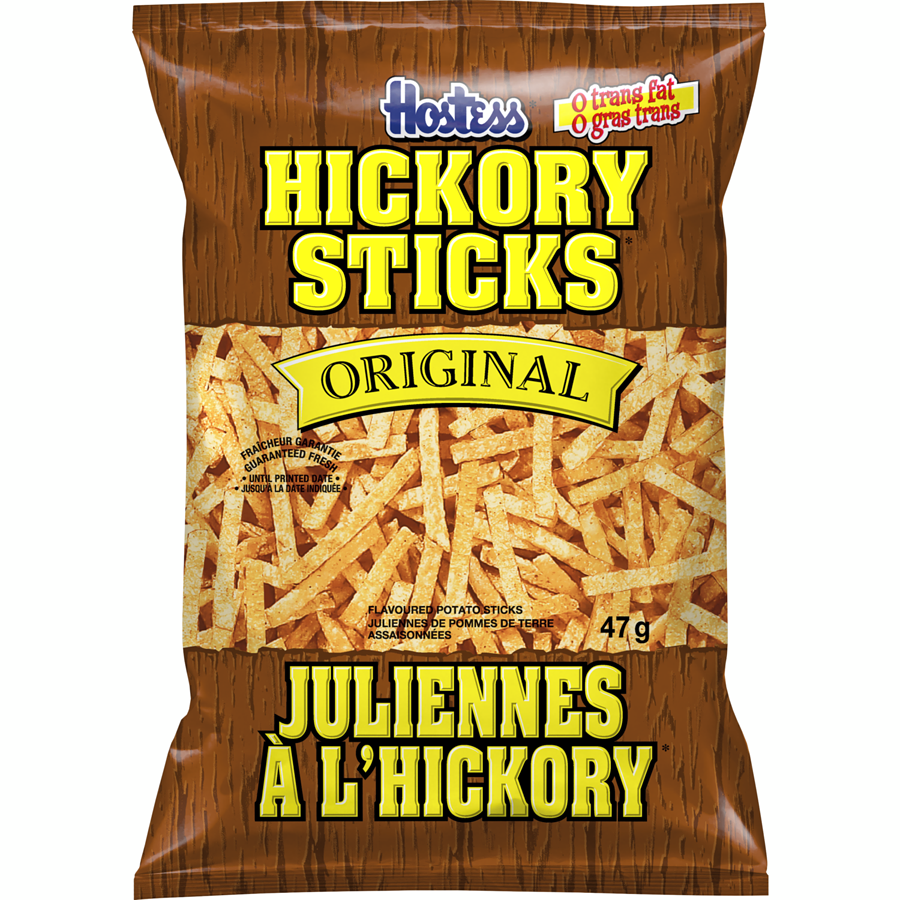 Hostess - Hickory Sticks, Vending Chips - Case - 60 x 47 g - Canadian Distribution