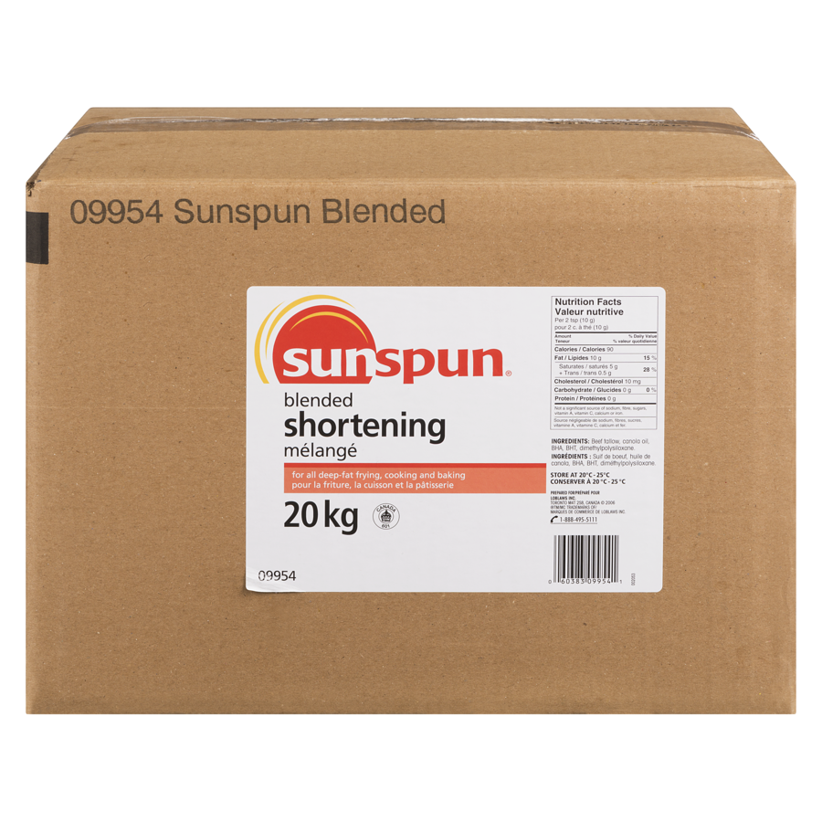 Sunspun - Blended Shortening - 20 kg - Canadian Distribution