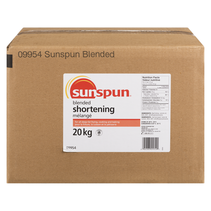 Sunspun - Blended Shortening - 20 kg - Canadian Distribution