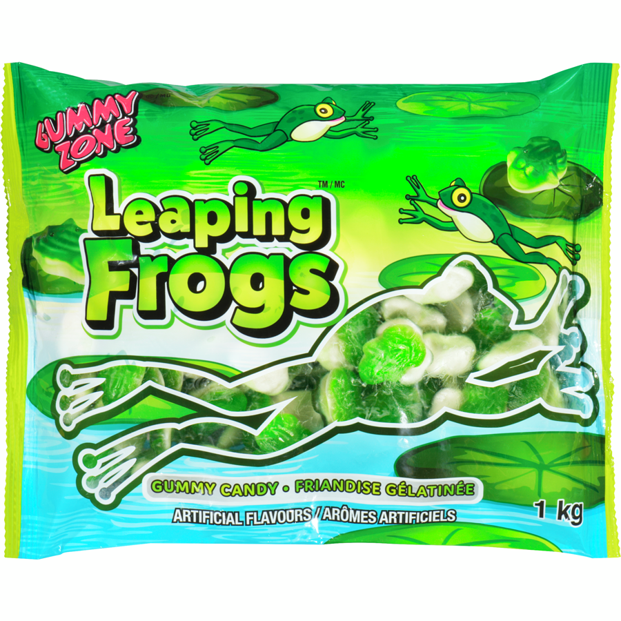 Gummy Zone - Leaping Frogs - 1 kg - Canadian Distribution