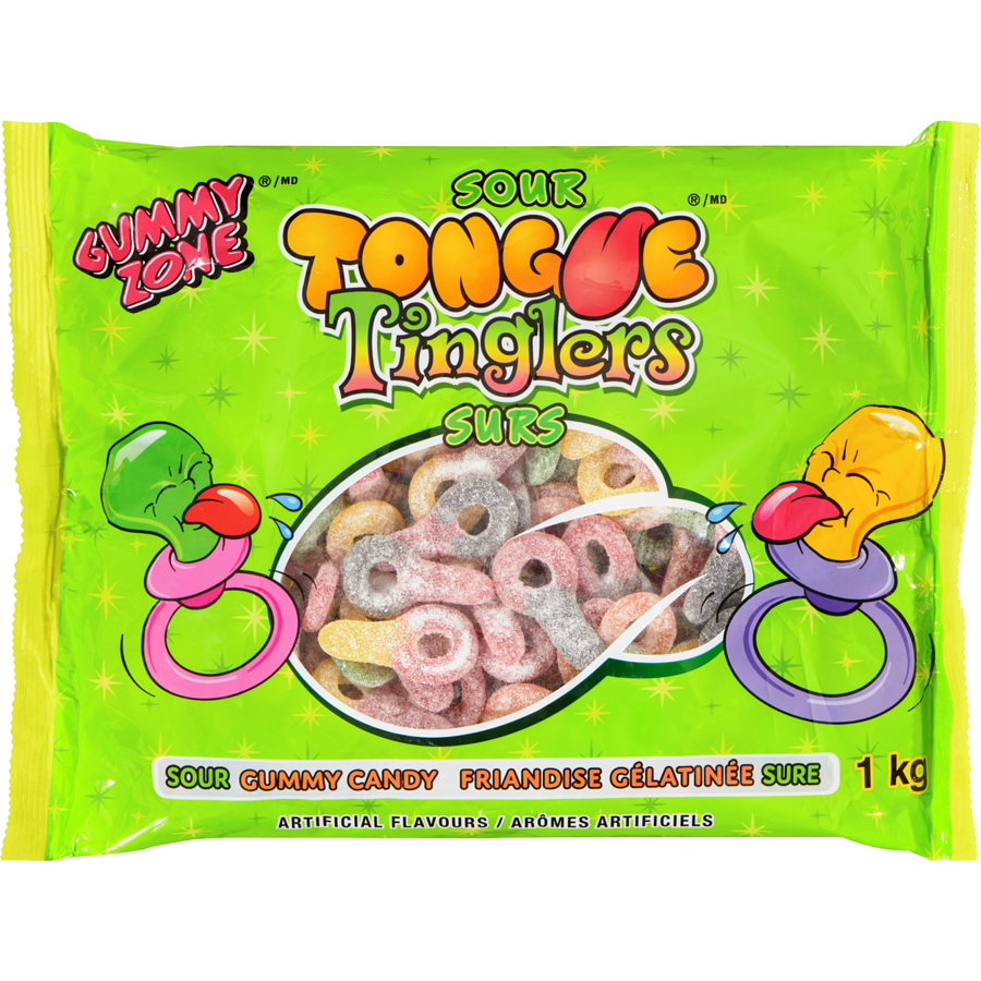 Gummy Zone - Candy Sour Gummy - 1 kg - Canadian Distribution