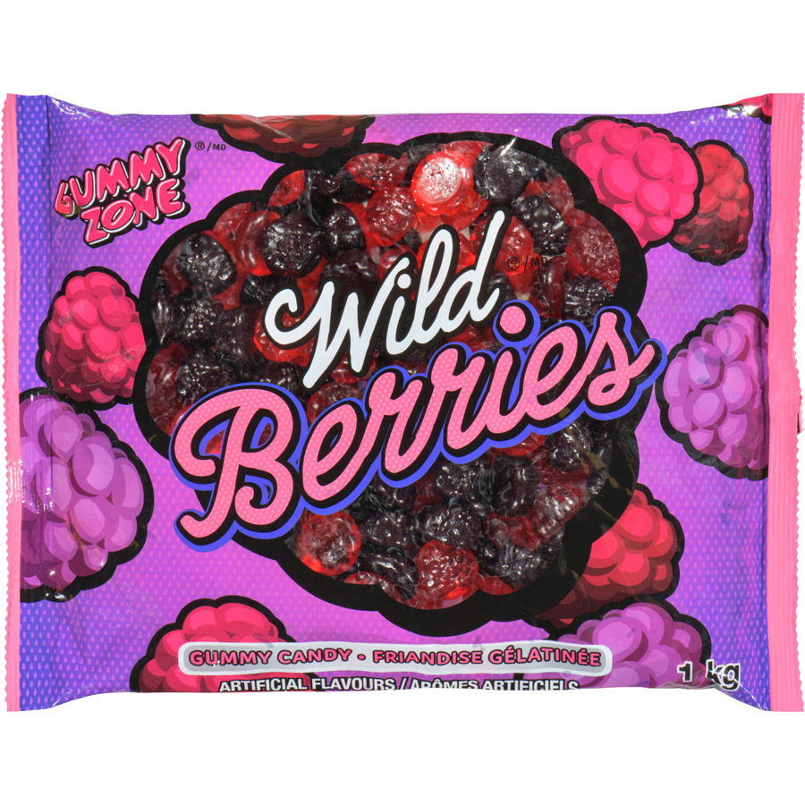 Gummy Zone - Wild Berries - 1 kg - Canadian Distribution