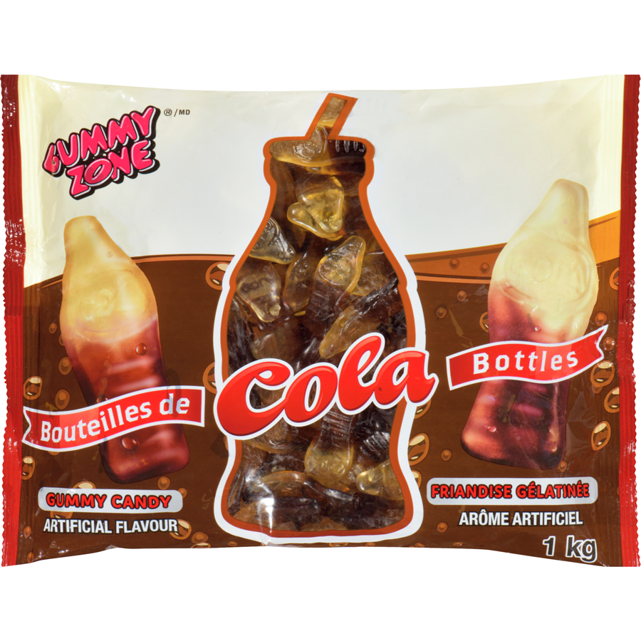 Gummy Zone - Cola Bottles - 1 kg - Canadian Distribution