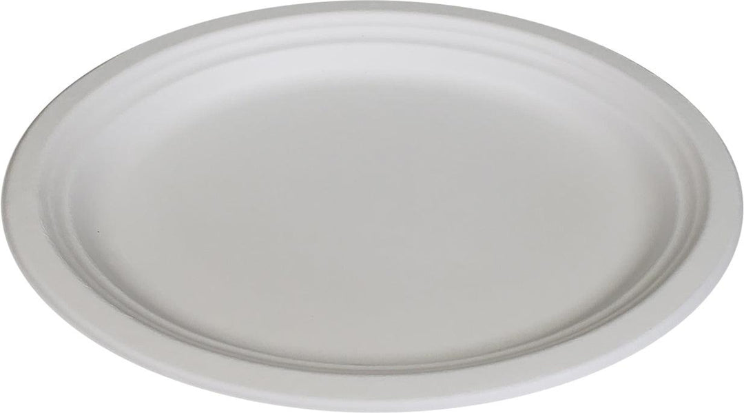 Eco-Craze - 12inch Oval Bagasse Plate - Retail Pack