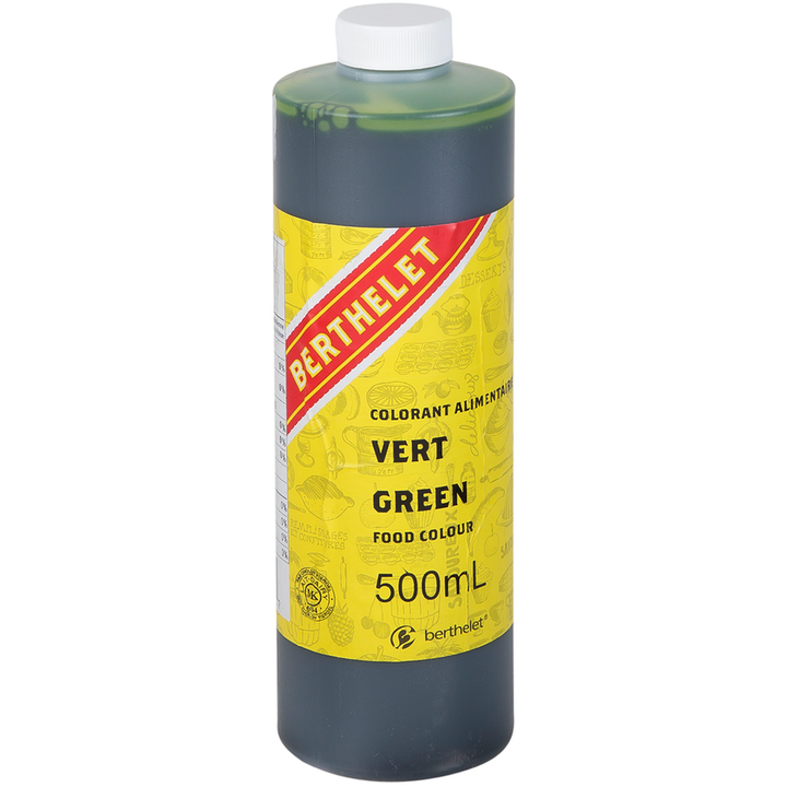 Berthelet - Food Colouring, Green - 500 mL - Canadian Distribution