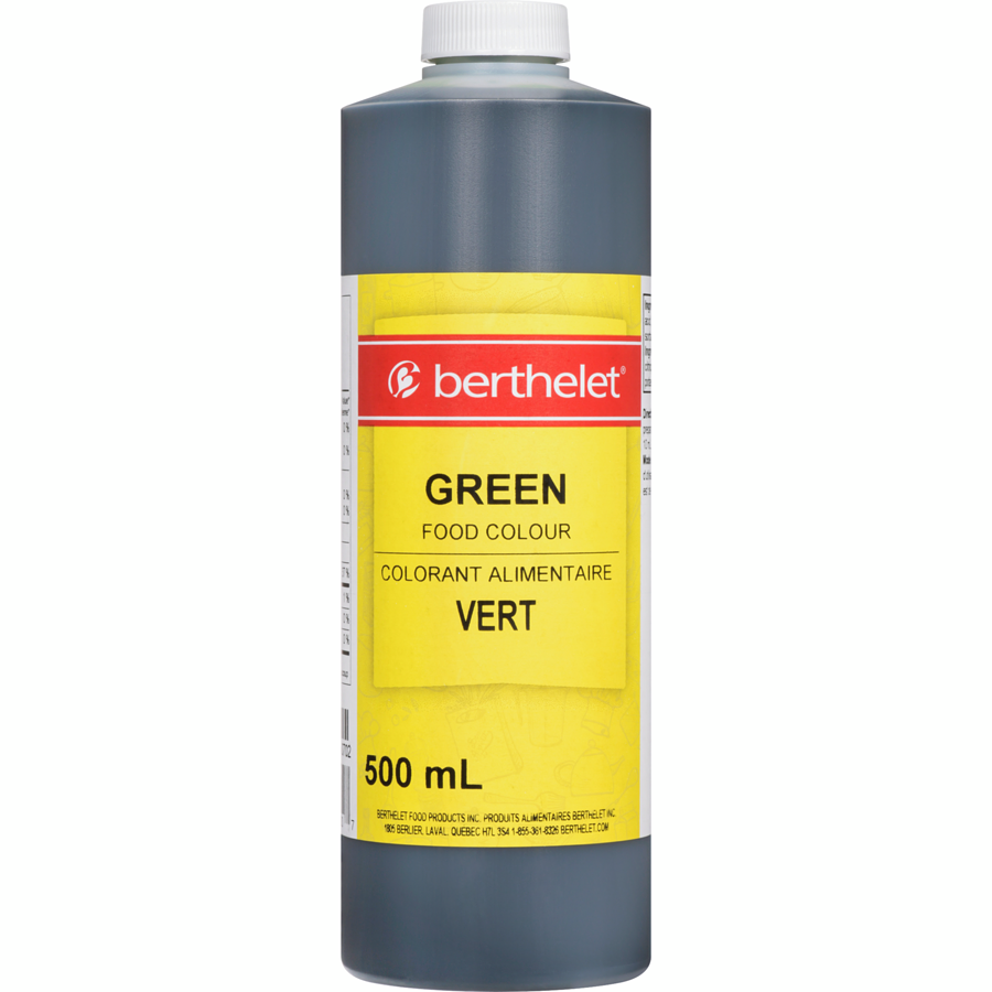 Berthelet - Food Colouring, Green - 500 mL - Canadian Distribution