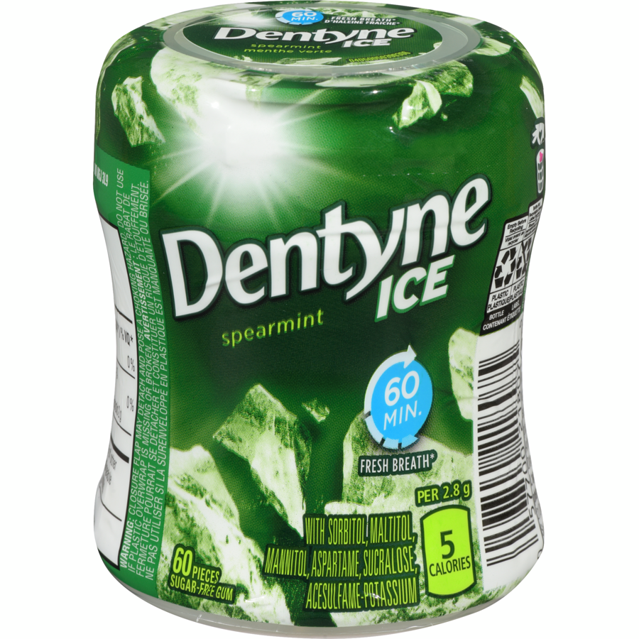 Dentyne - Ice Spearmint Gum - 60 each - Canadian Distribution