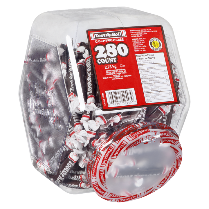 Tootsie Roll - Jar - 280 each - Canadian Distribution