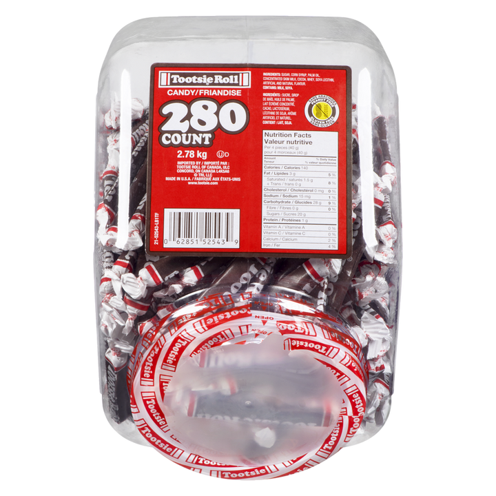 Tootsie Roll - Jar - 280 each - Canadian Distribution