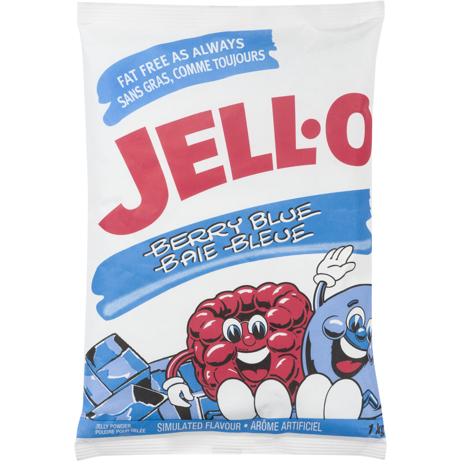 Jell-O - Berry Blue - 1 kg - Canadian Distribution