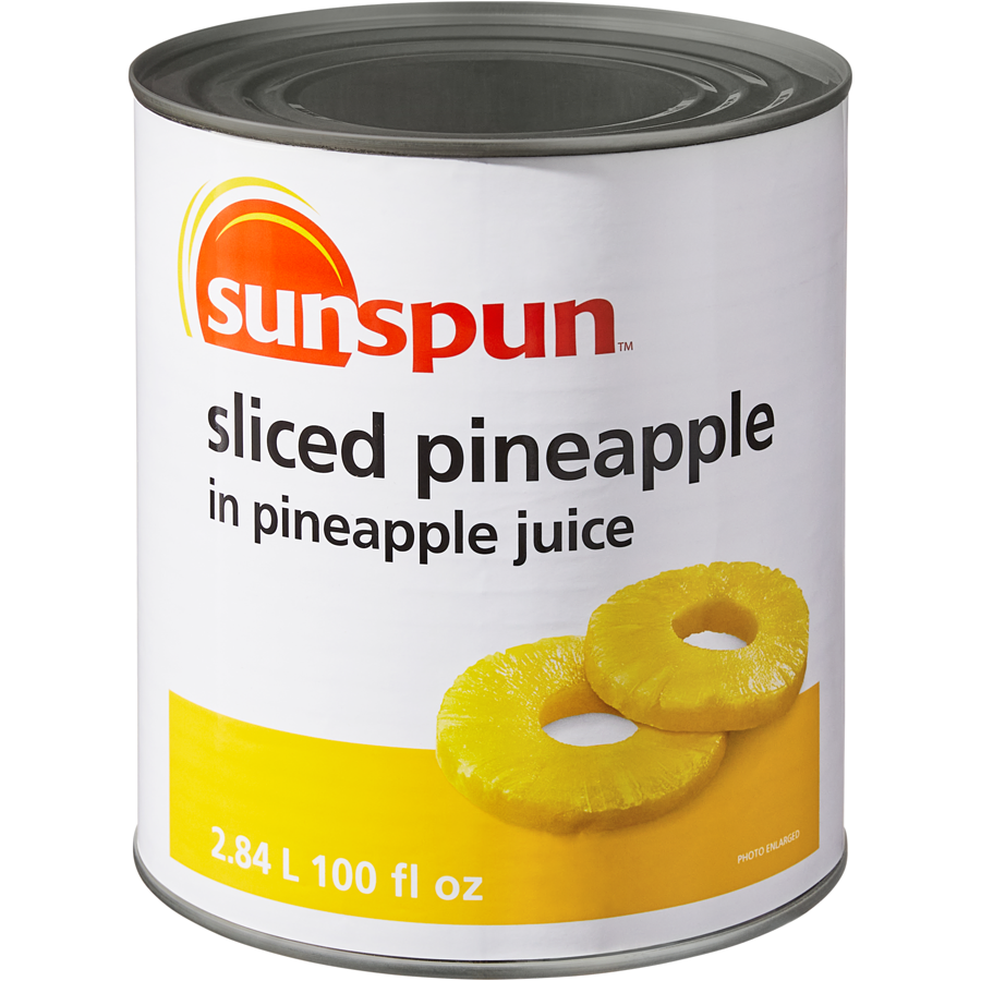 Sunspun - Sliced Pineapple in Pineapple Juice - 2.84 L - Canadian Distribution