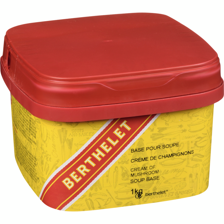 Berthelet - Cream Of Mushroom Soup Base - 1 kg - Canadian Distribution