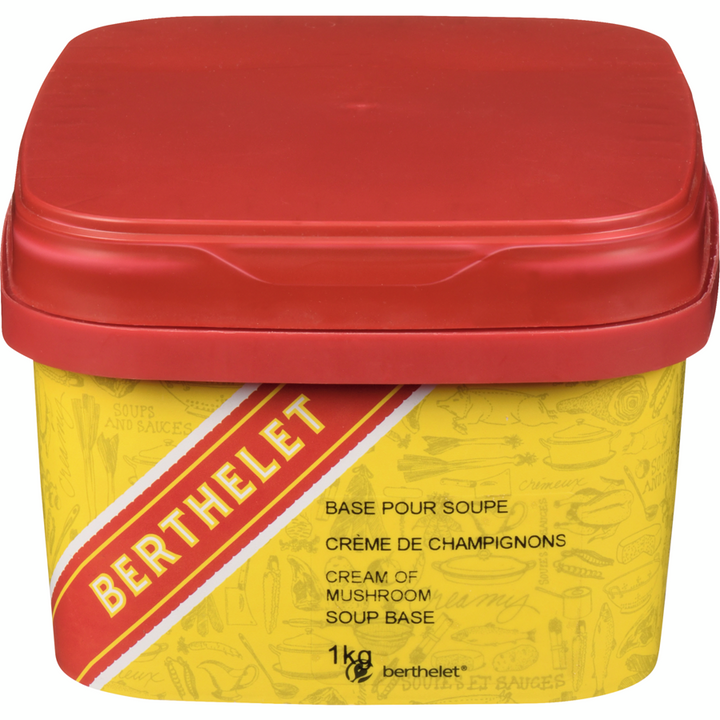 Berthelet - Cream Of Mushroom Soup Base - 1 kg - Canadian Distribution