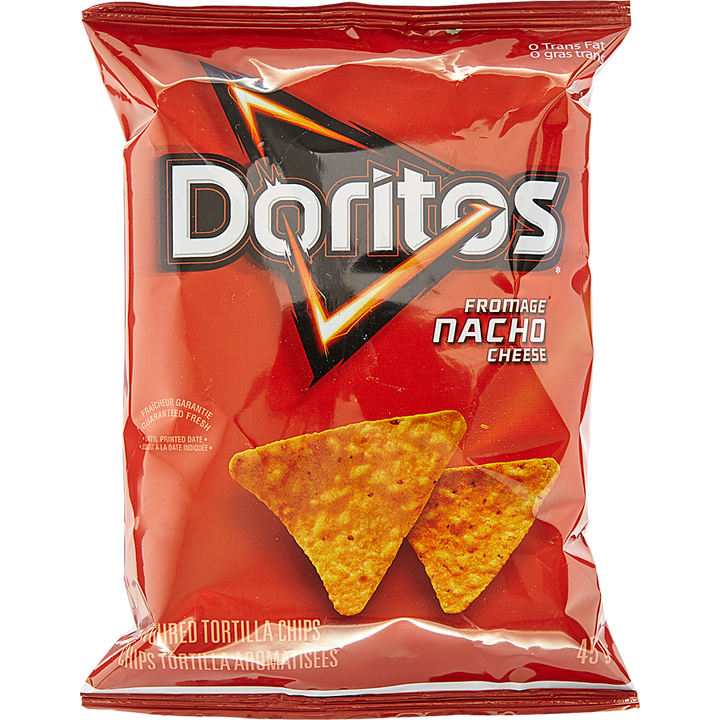 Doritos - Nacho Cheese, Vending Chips - Case - 48 x 45 g - Canadian Distribution