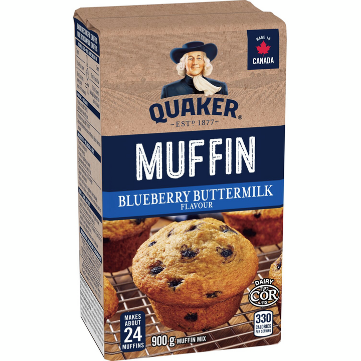 Quaker - Blueberry Buttermilk Flavour Muffin Mix - 900 g - Canadian Distribution