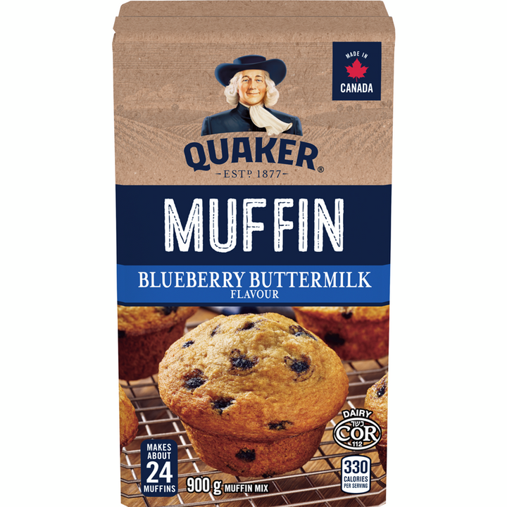 Quaker - Blueberry Buttermilk Flavour Muffin Mix - 900 g - Canadian Distribution