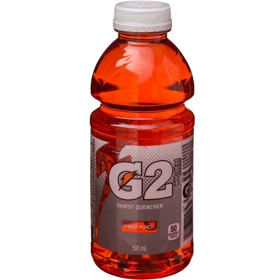 Gatorade - G2, Fruit Punch - Case - 6 x 591 ml - Canadian Distribution