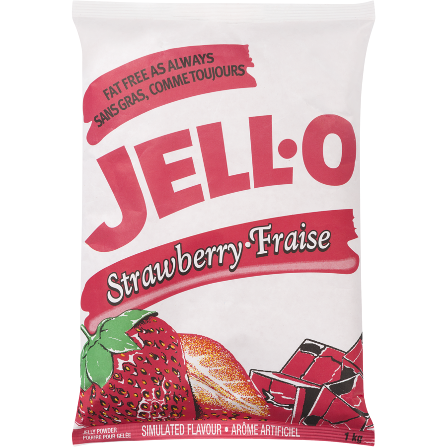 Jell-O - Jelly Powder, Strawberry - 1 kg - Canadian Distribution